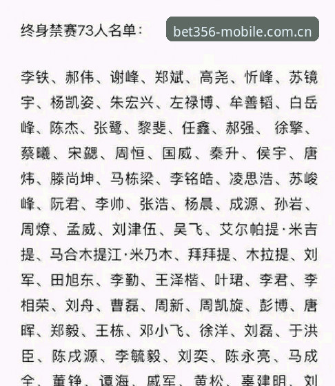 揭秘足坛“禁足风暴”背后的暗流：从bet356体育平台看中国足球的净化之路
